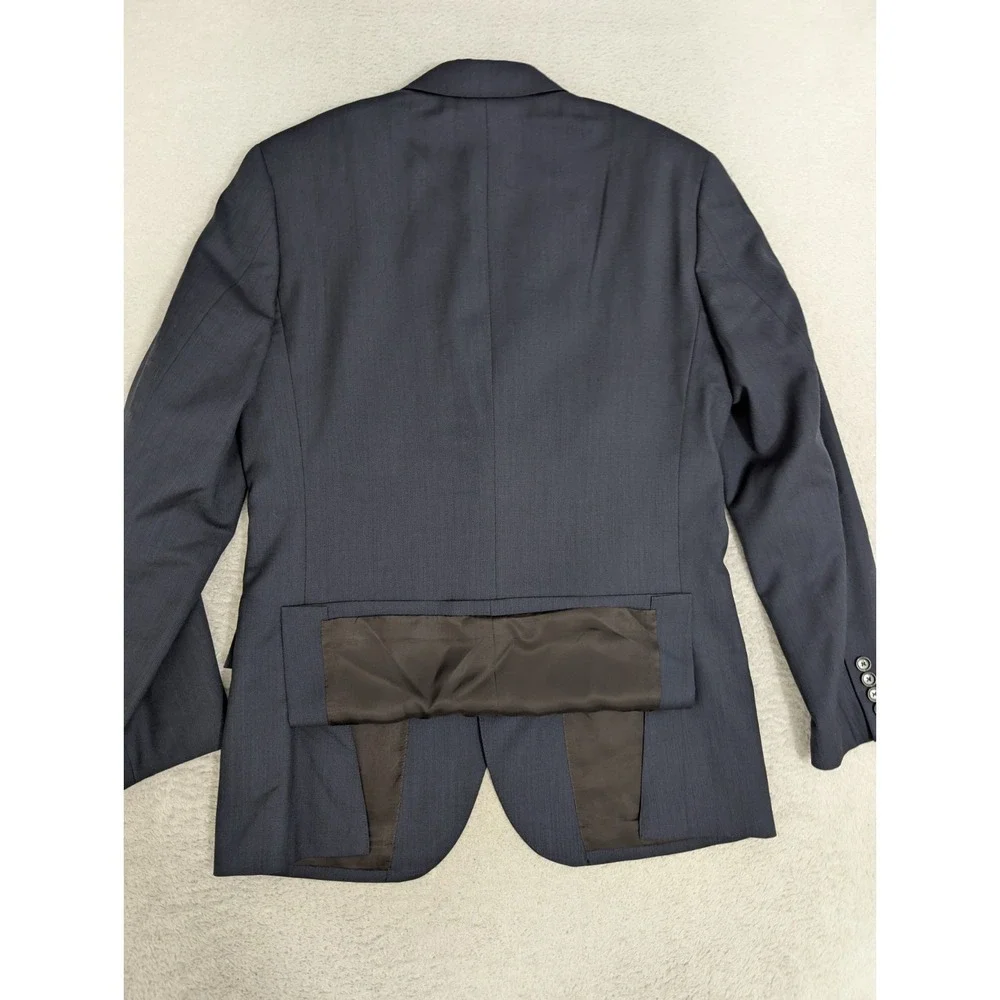 J Crew Ludlow Blazer Mens 40R Navy Blue Slim Fit Wool Stretch Tollegno 1900 Flex